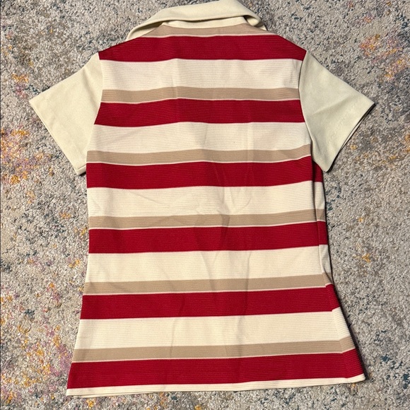 Vintage 1970s Fire Islander Zip Front Top S - Picture 7 of 7